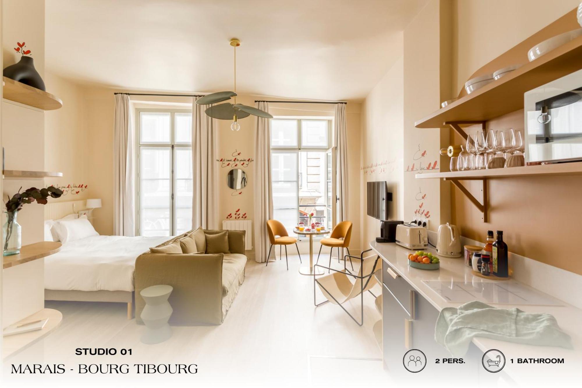Beauquartier - Marais, Bourg Tibourg Paris Exterior foto