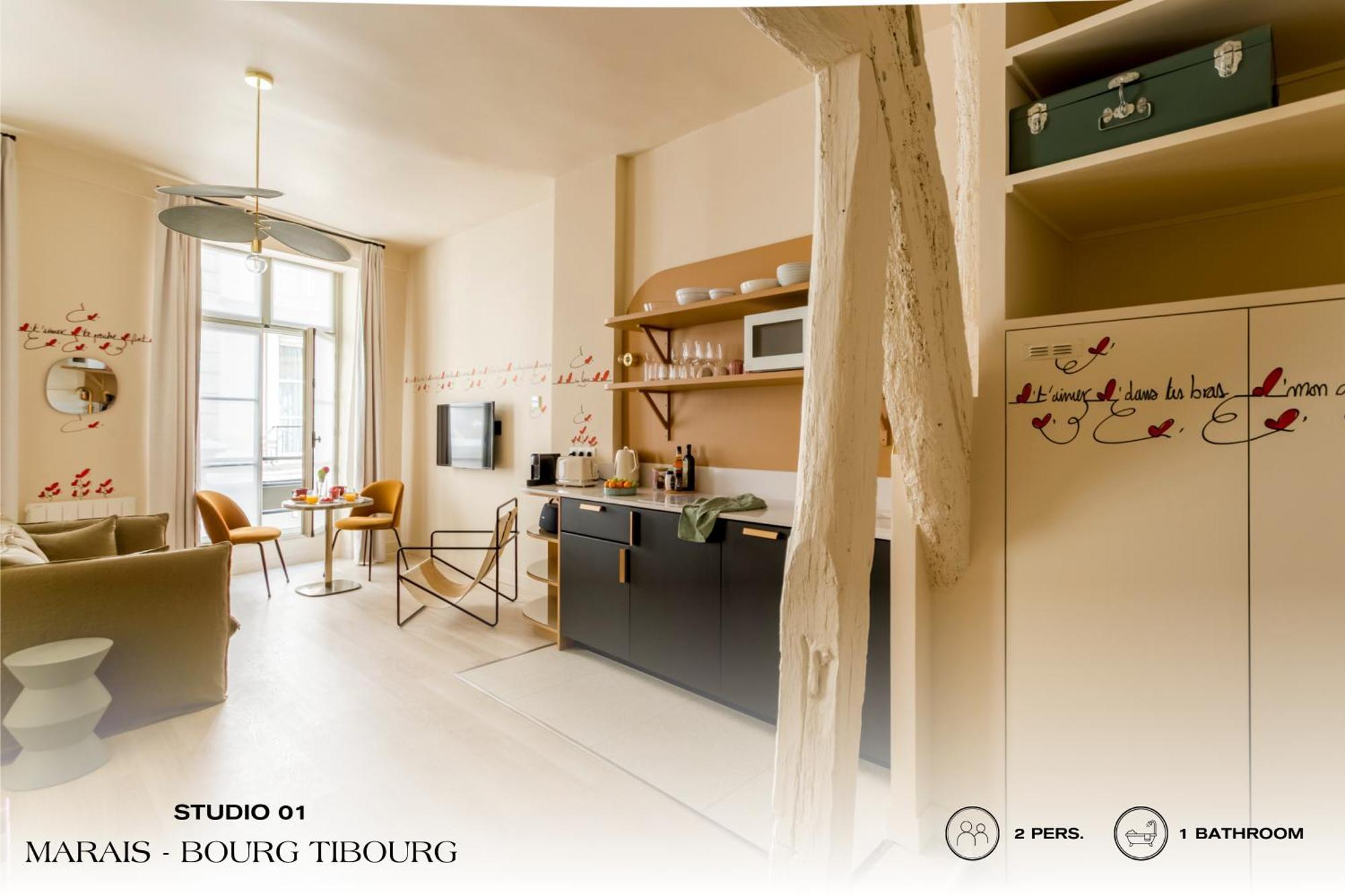 Beauquartier - Marais, Bourg Tibourg Paris Exterior foto